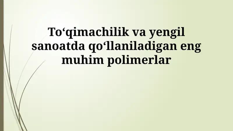 Polimerlar