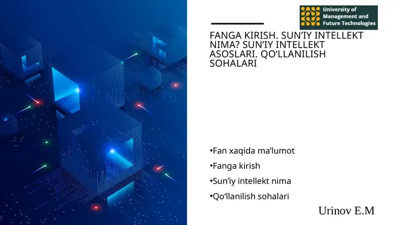 Sun'iy intellekt asoslari