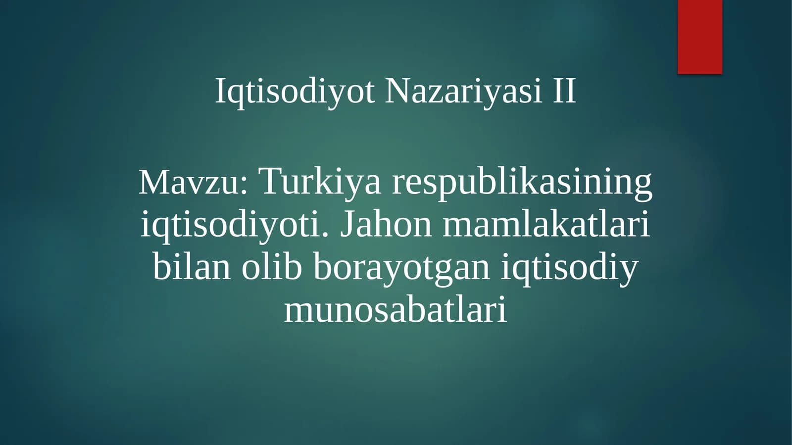 Turkiya iqtisodiyoti