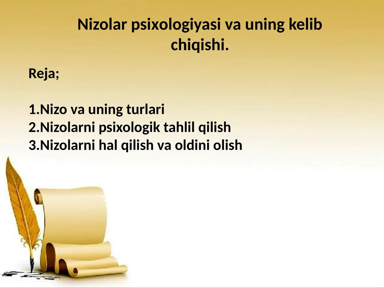 Nizolar Psixologiyasi