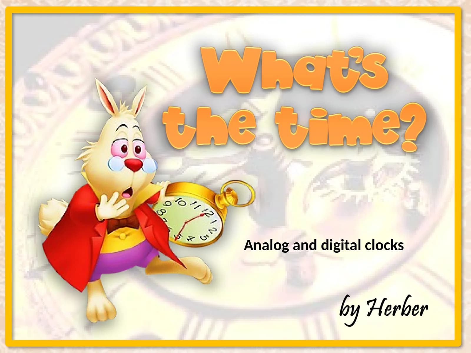 Analog and digital clocks