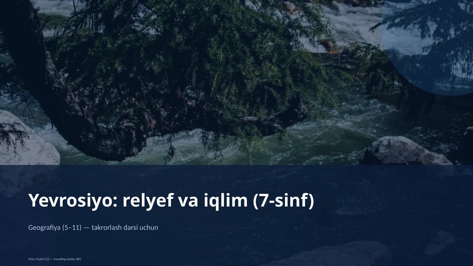 Yevrosiyo: relyef va iqlim (7-sinf)