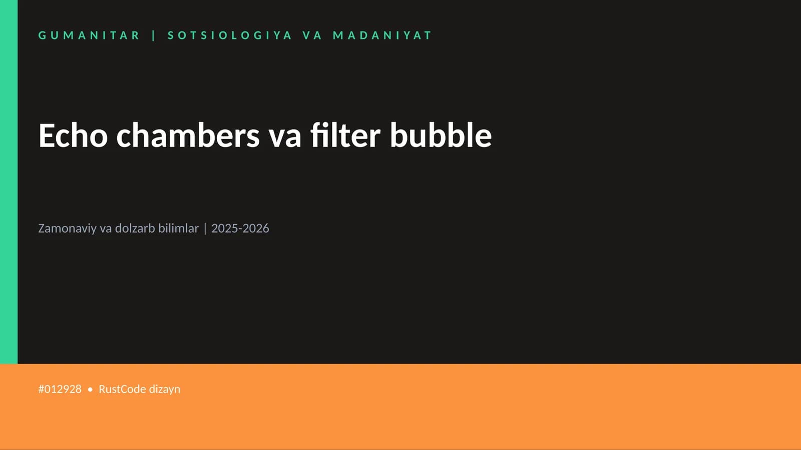 Echo chambers va filter bubble