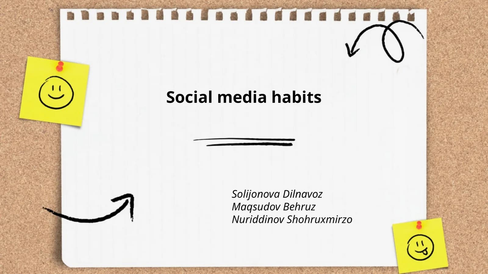 Social media habits