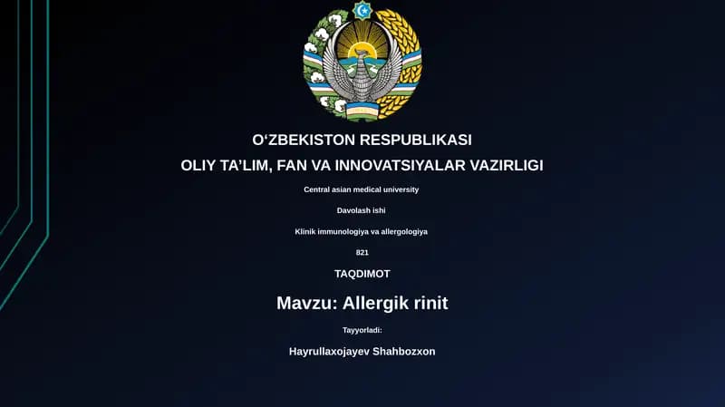 Allergik Rinit