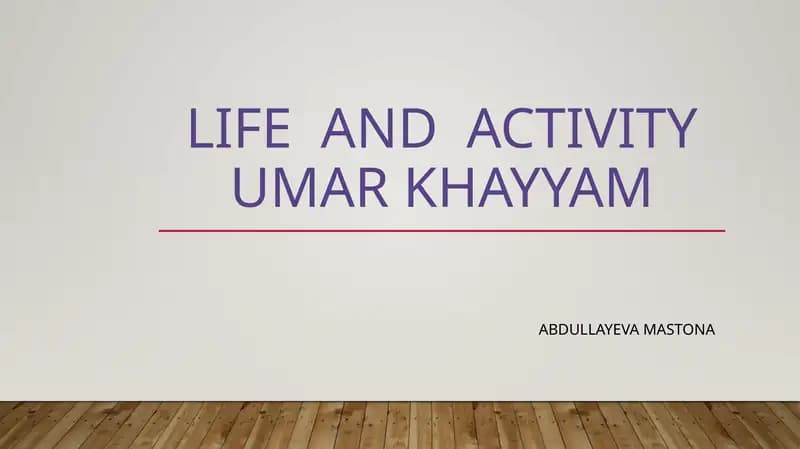 Omar Khayyam