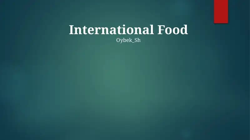 International Food