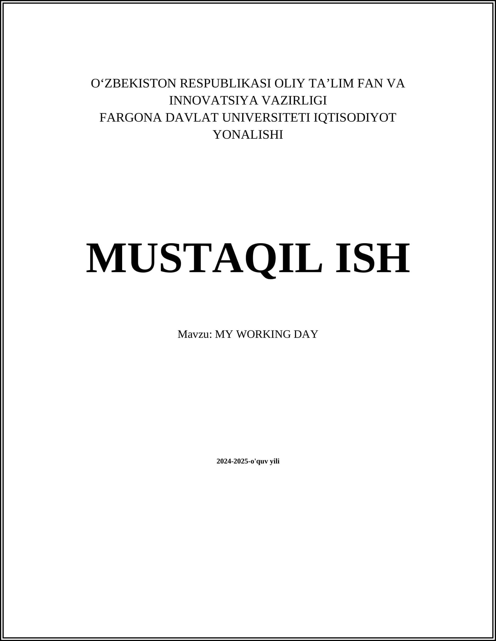 Ertalabki Uyg'onish