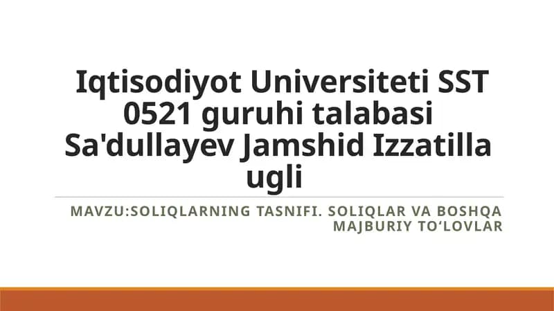 Soliqlar