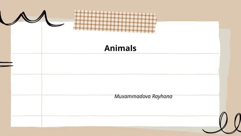 Animal Behavior