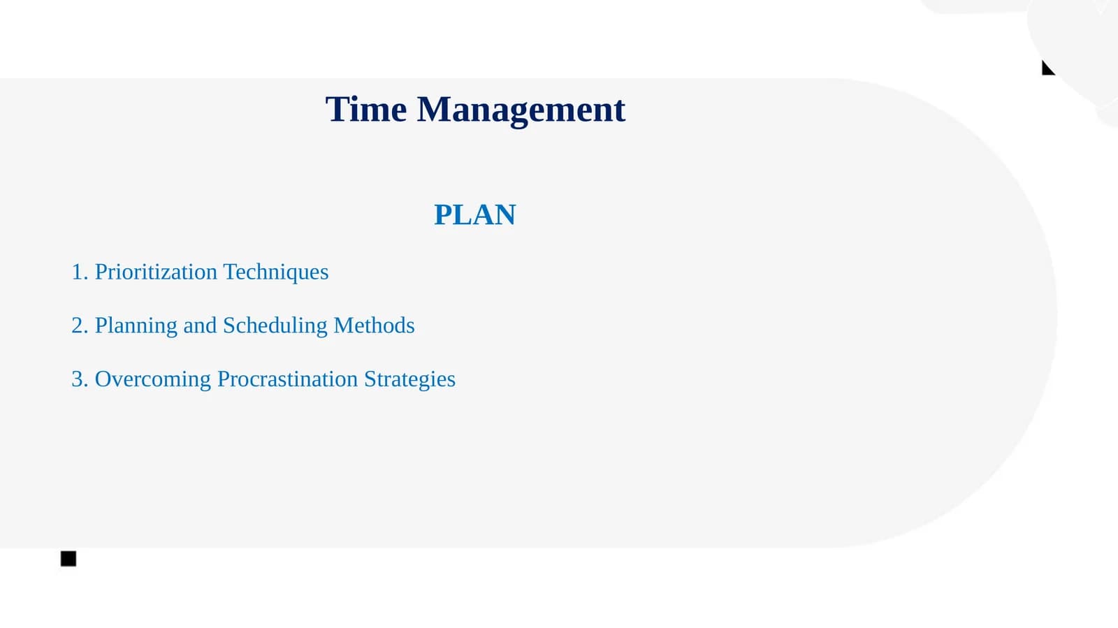 Time Management