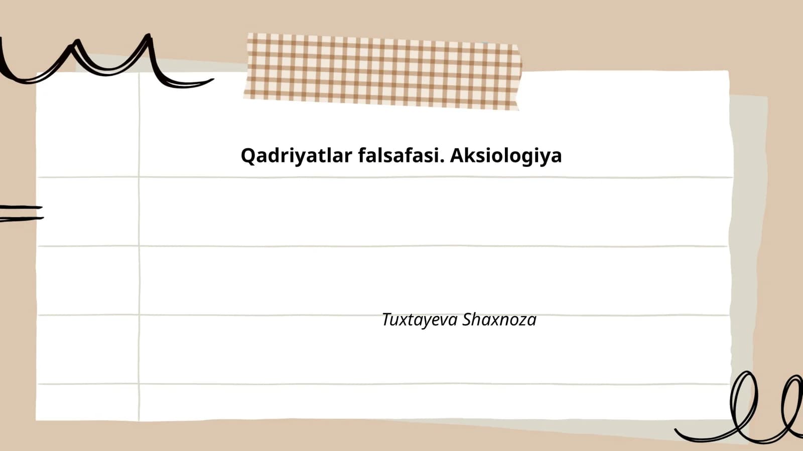 Qadriyatlar falsafasi. Aksiologiya