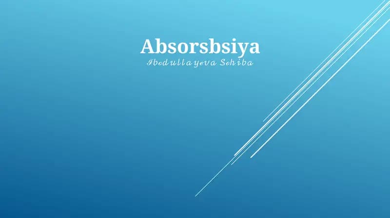 Absorbsiya
