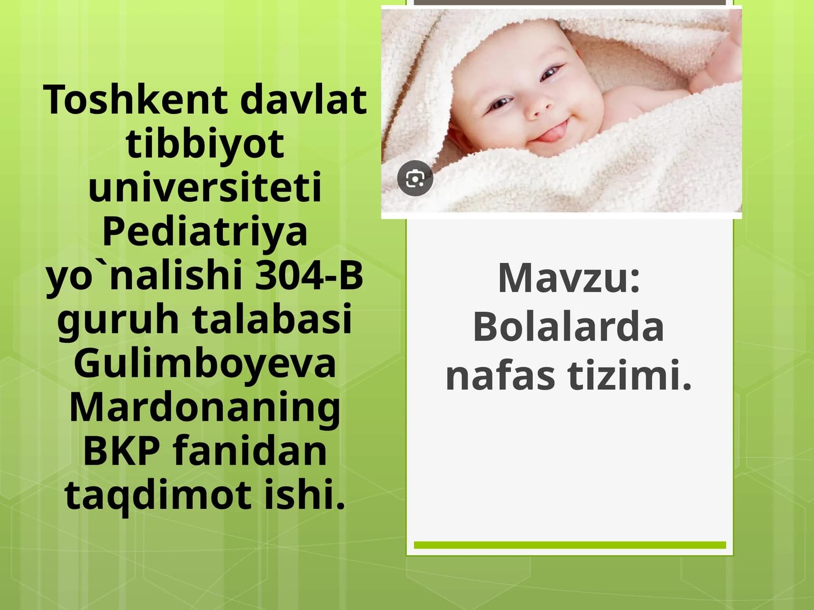 Bolalarda nafas tizimi