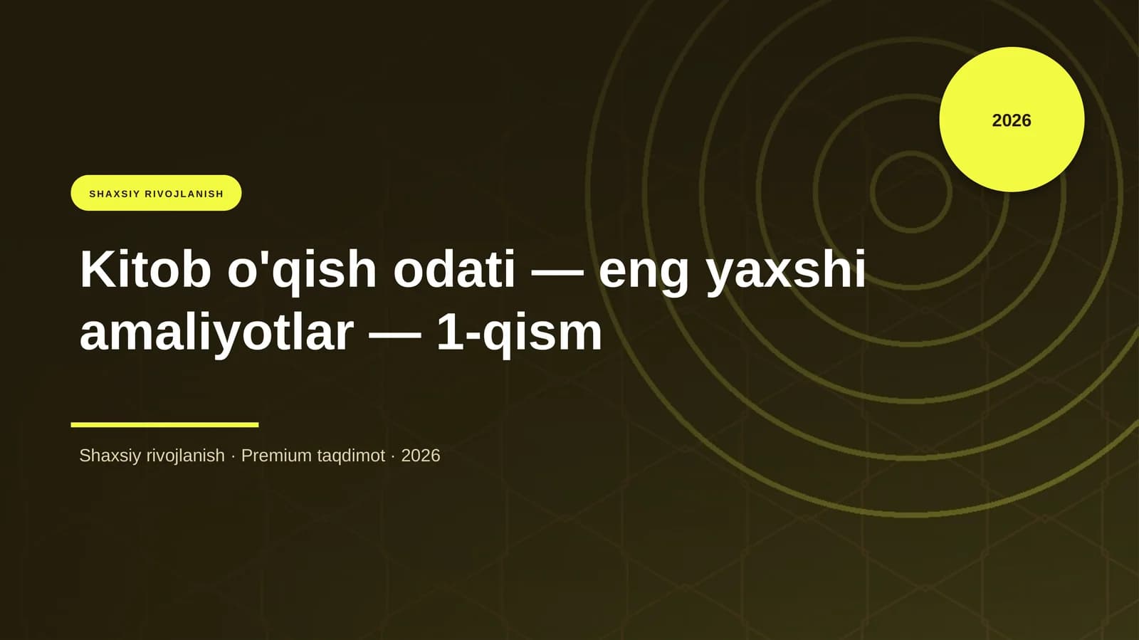 Shaxsiy rivojlanish