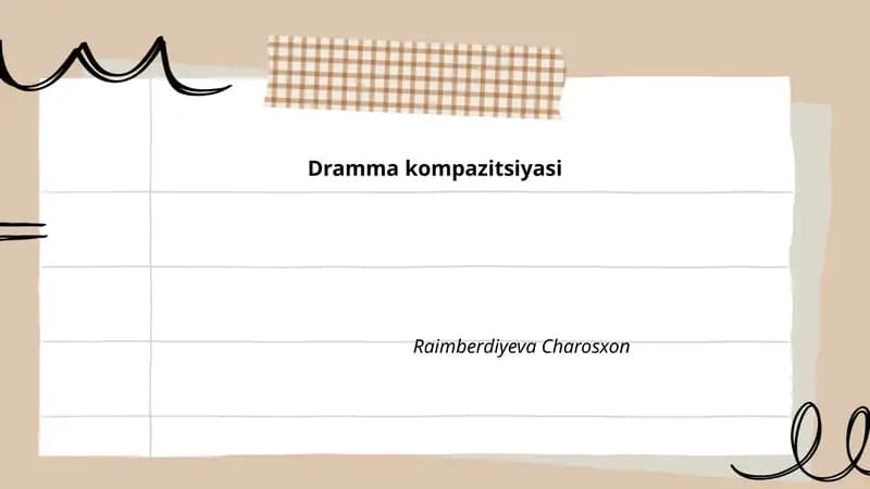 Dramma kompazitsiyasi