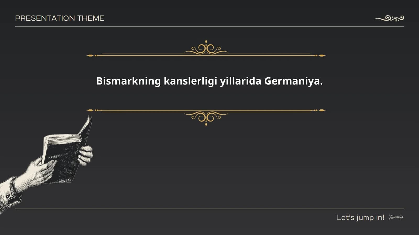 Bismarckning kanslerligi va nemis imperiyasining tashkil topishi