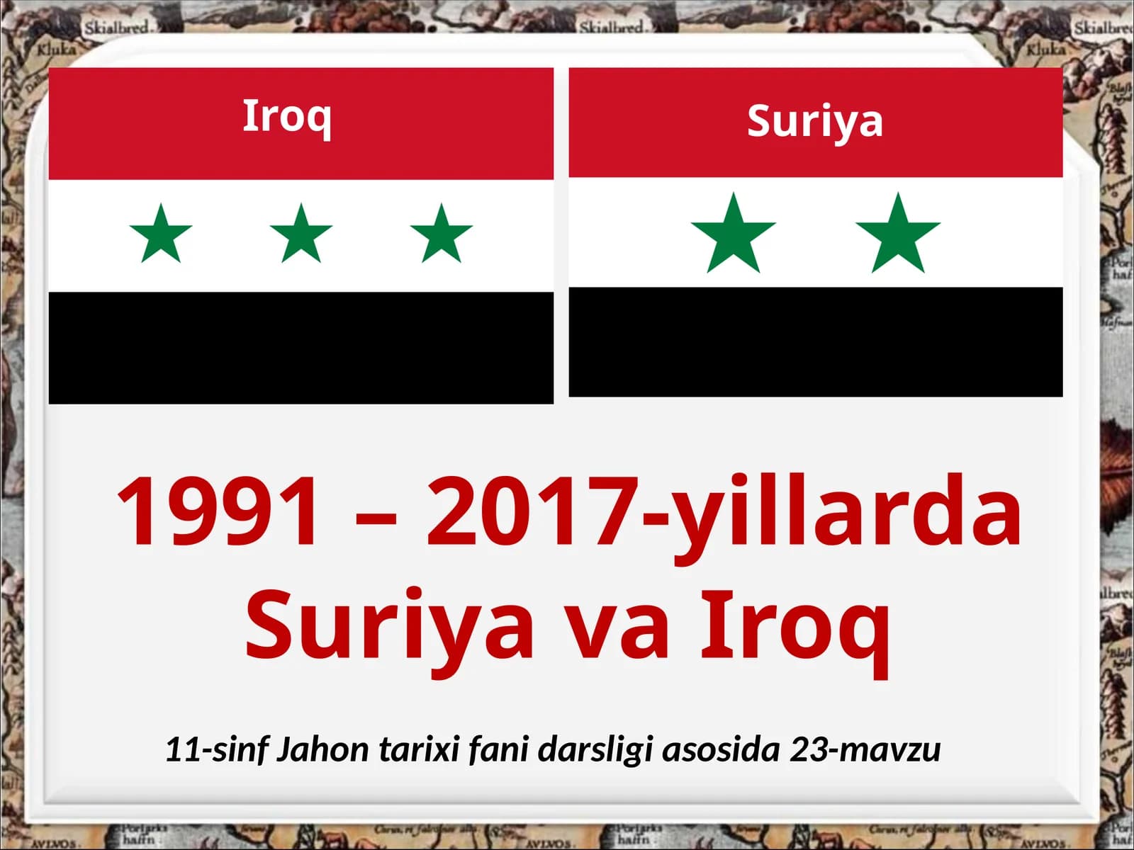 1991 –2017-yillarda Suriya va Iroq