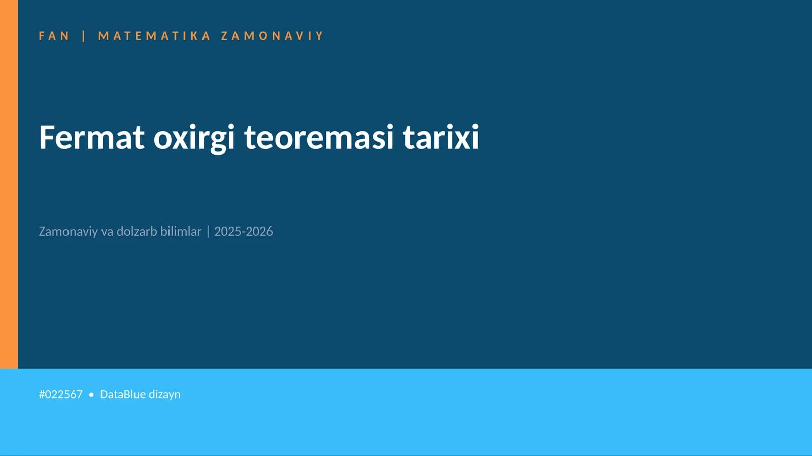 Fermat oxirgi teoremasi tarixi