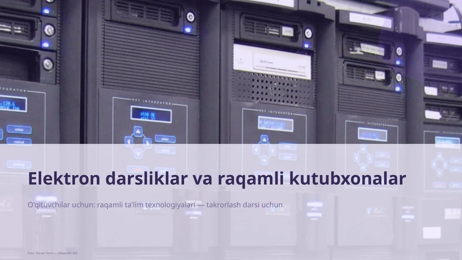 Elektron darsliklar va raqamli kutubxonalar