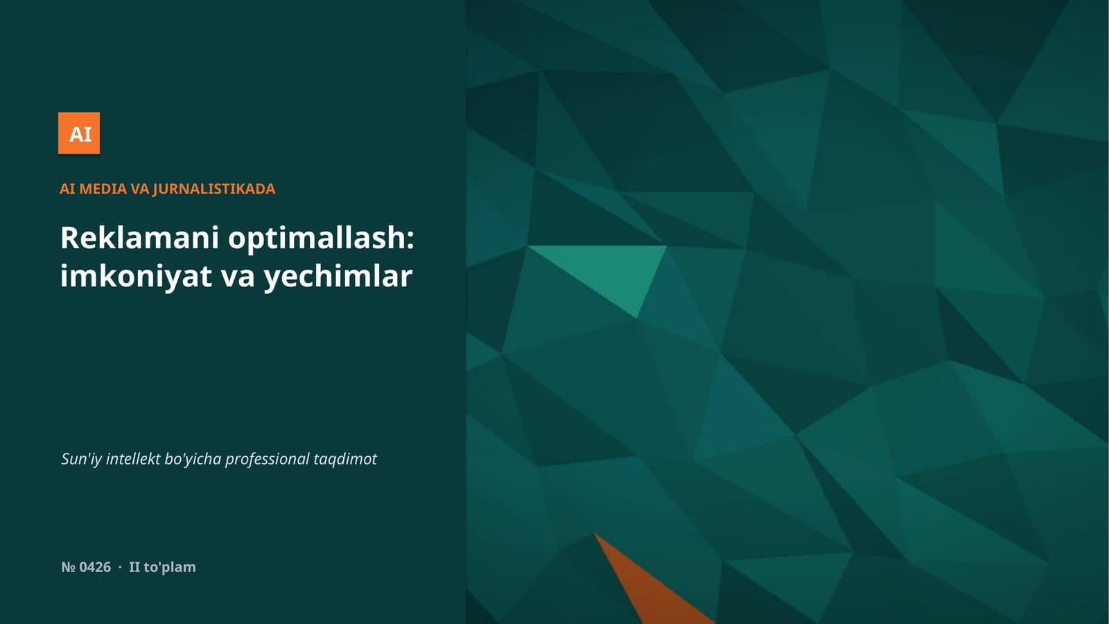 AI MEDIA VA JURNALISTIKADA