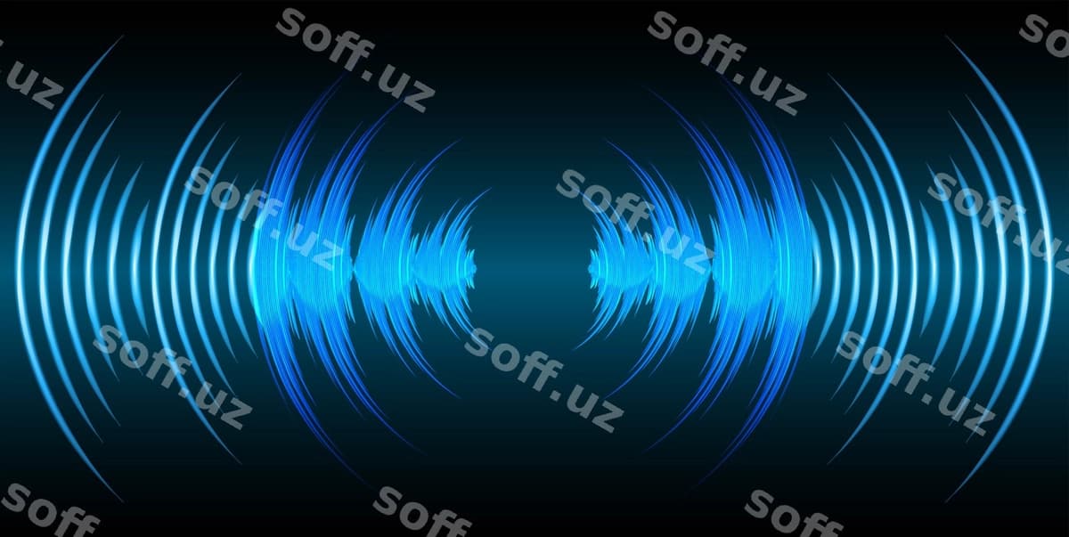Ovoz to'lqiqi qorong'iq yorqinni titrayotgan | Sound waves oscillating dark light