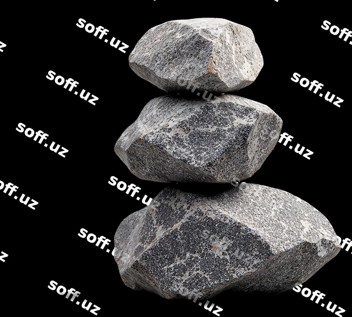 Toshlar yig'imi uzra | Stone pile isolated