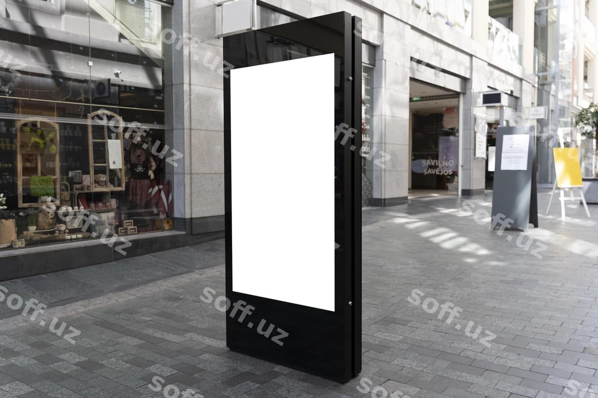 Ko'cha e'loni erkak rasm bilan | Street announcement with man photo