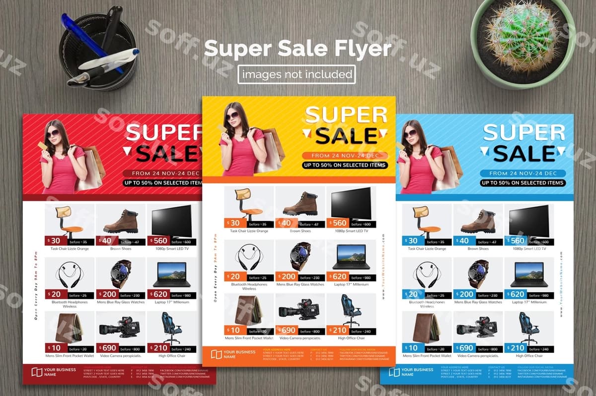 Super sotuv chiziq nashriyot | Super sales flyer