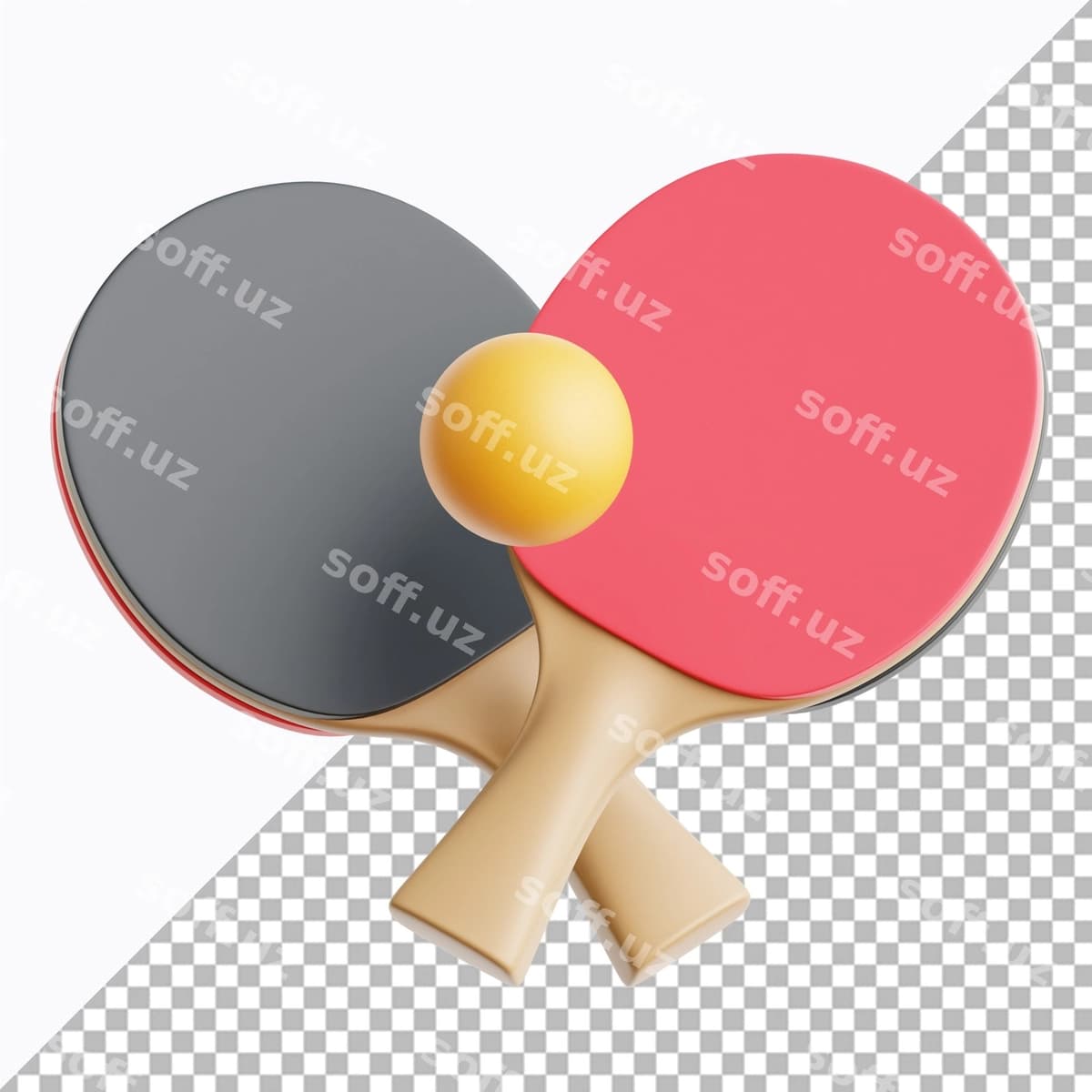 Stol tennisi sport 3d illyustratsiya | Table tennis sports 3d illustration
