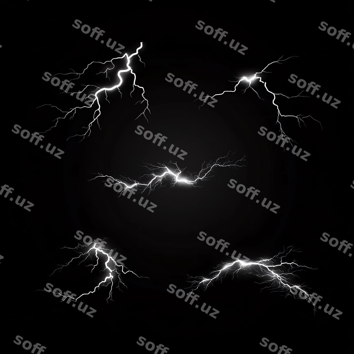 Yultuf effekti qora fonda | Thunder effect black background