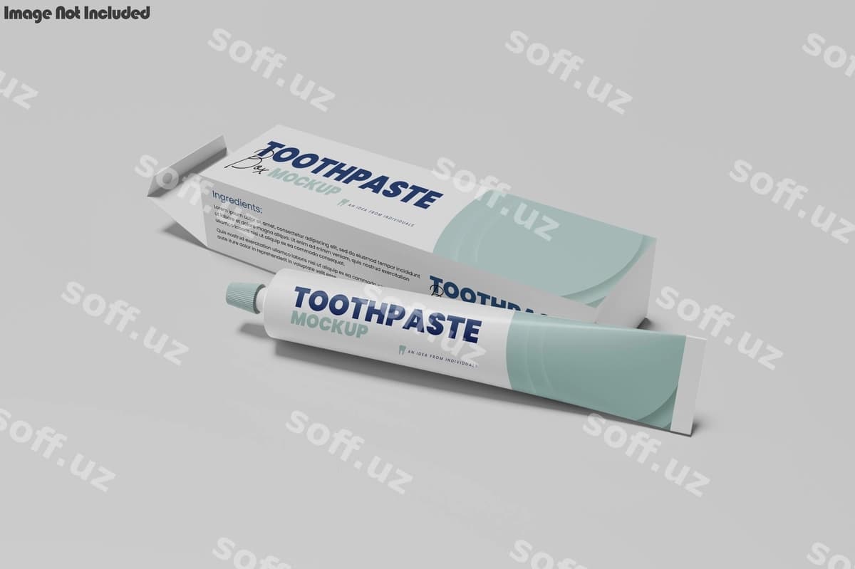 Paste tufboti mockup | Toothpaste mockup