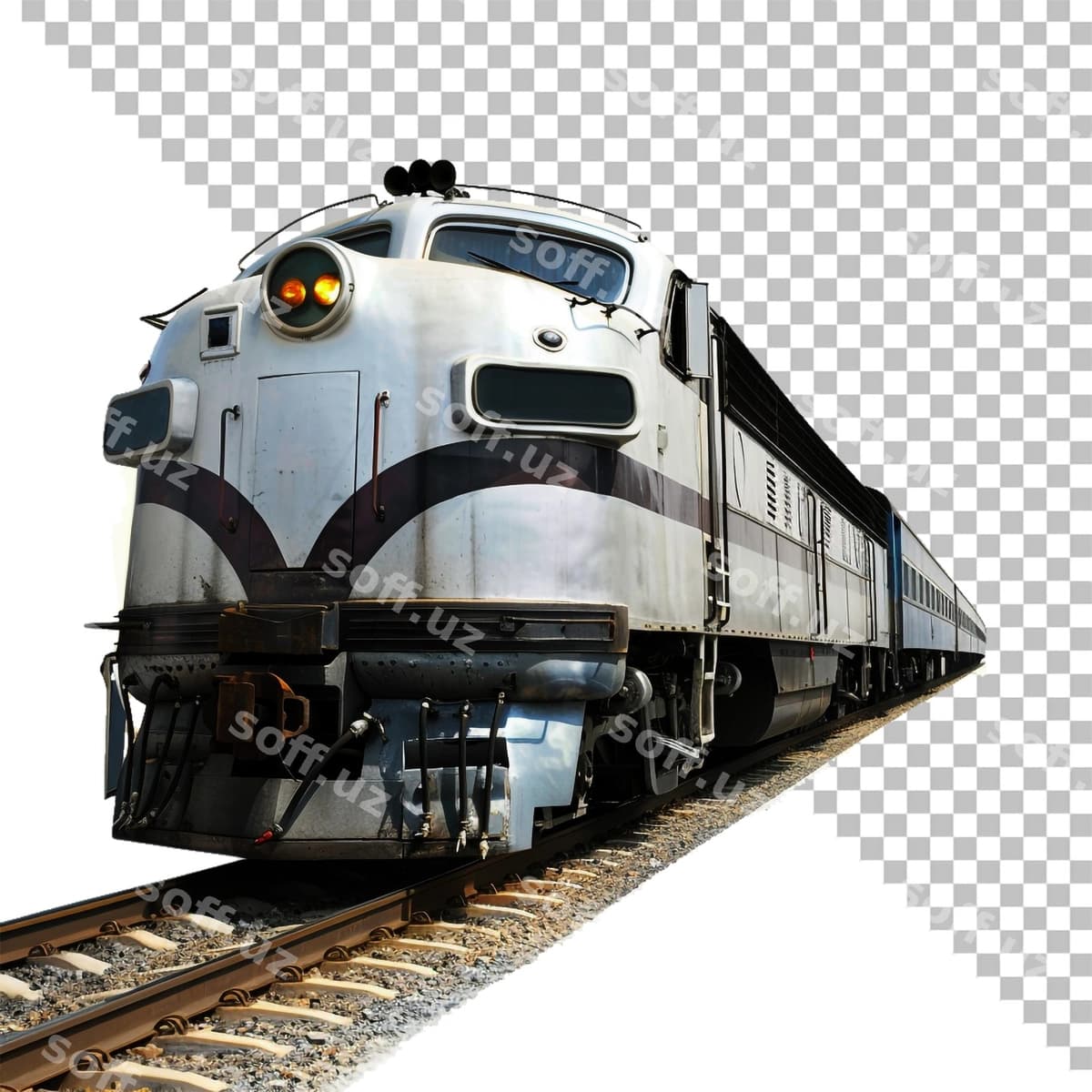 Poyezd old tomoni ko'ndalang bo'lgan yo'llardir | Train is tracks with cross front