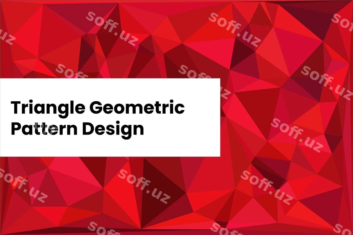 Uchburchak geometric shablon 73 | Triangle geometric pattern 73