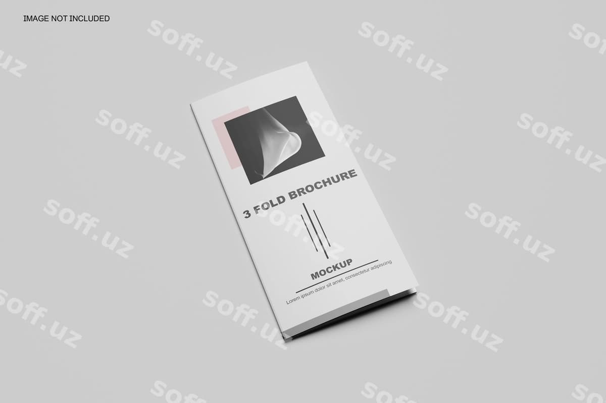 Uchli varaqli broshyura mockup | Trifold brochure mockup
