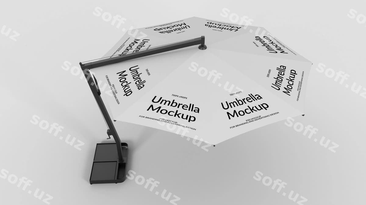 Tashqi soyma namuna | Umbrella outdoor mockup