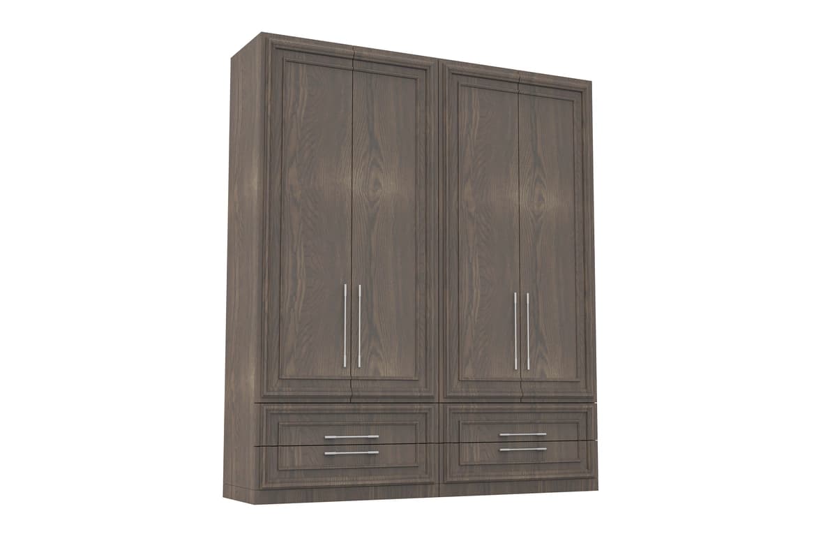 Yog'och shkafi izolyatsiya qilingan oq fonda mebel to'plami | Wooden cabinet isolated white background furniture collection
