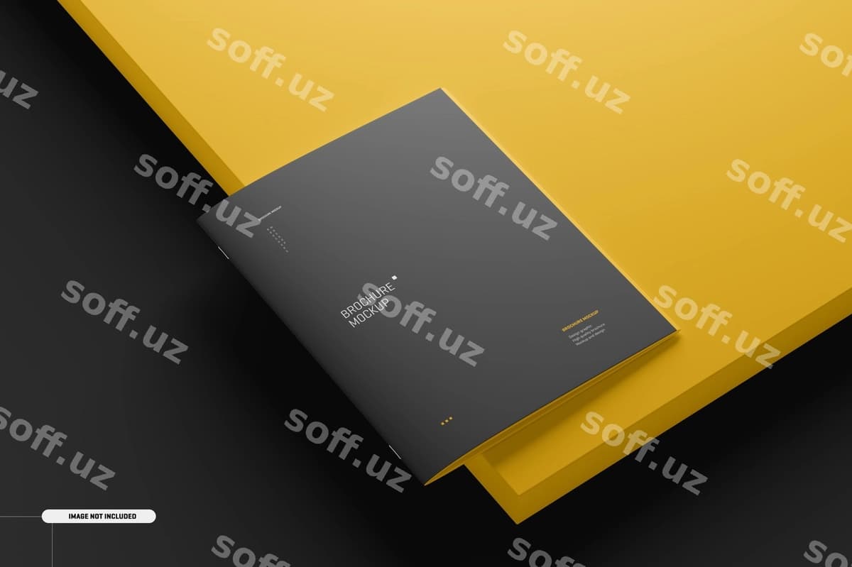 US Letter jurnali broshyura mockup | Us letter magazine brochure mockup