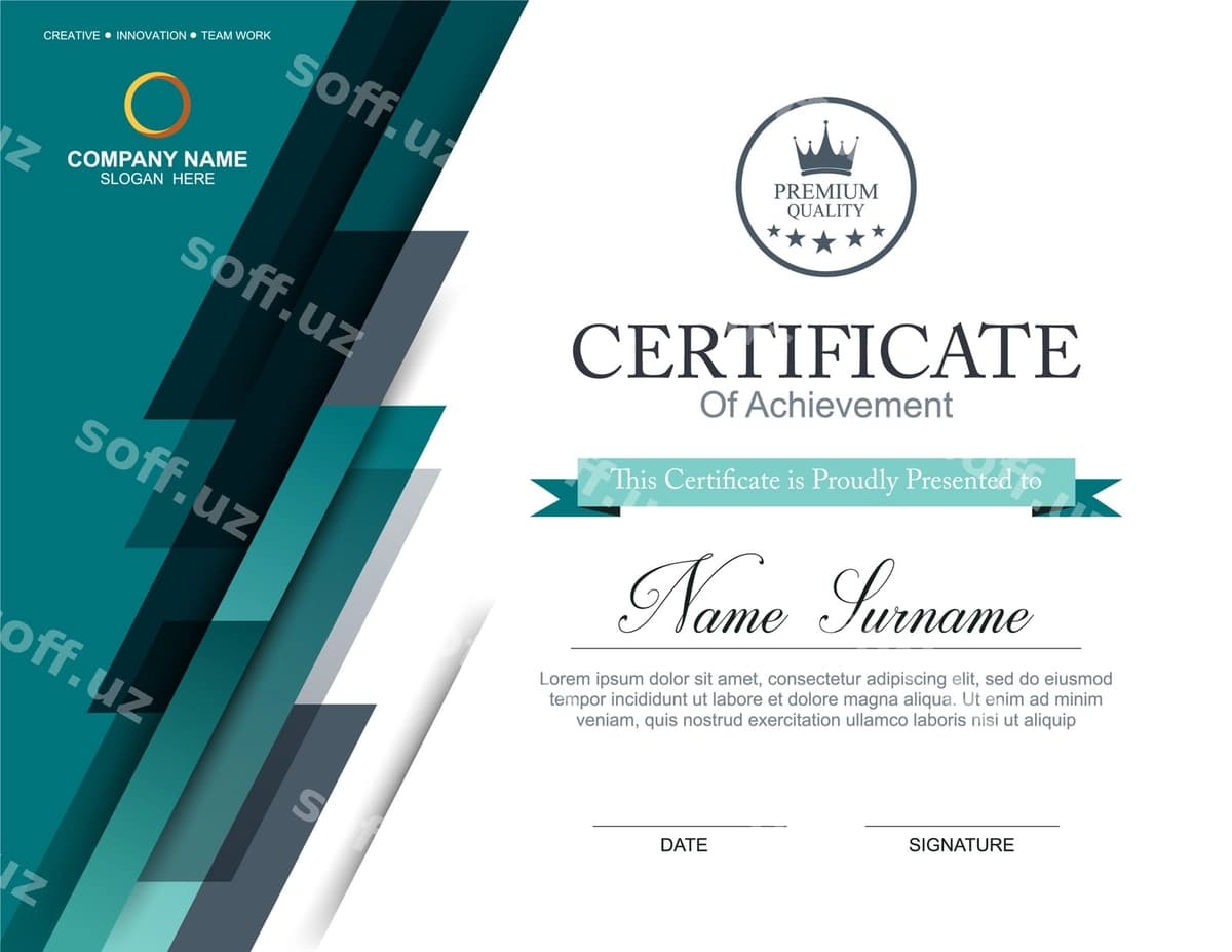 Vektor sertifikat shabloni | Vector certificate template