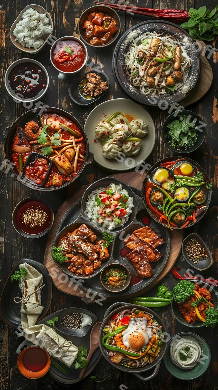 Yorqin madaniy uyg'un oshxona | Vibrant cultural fusion cuisine