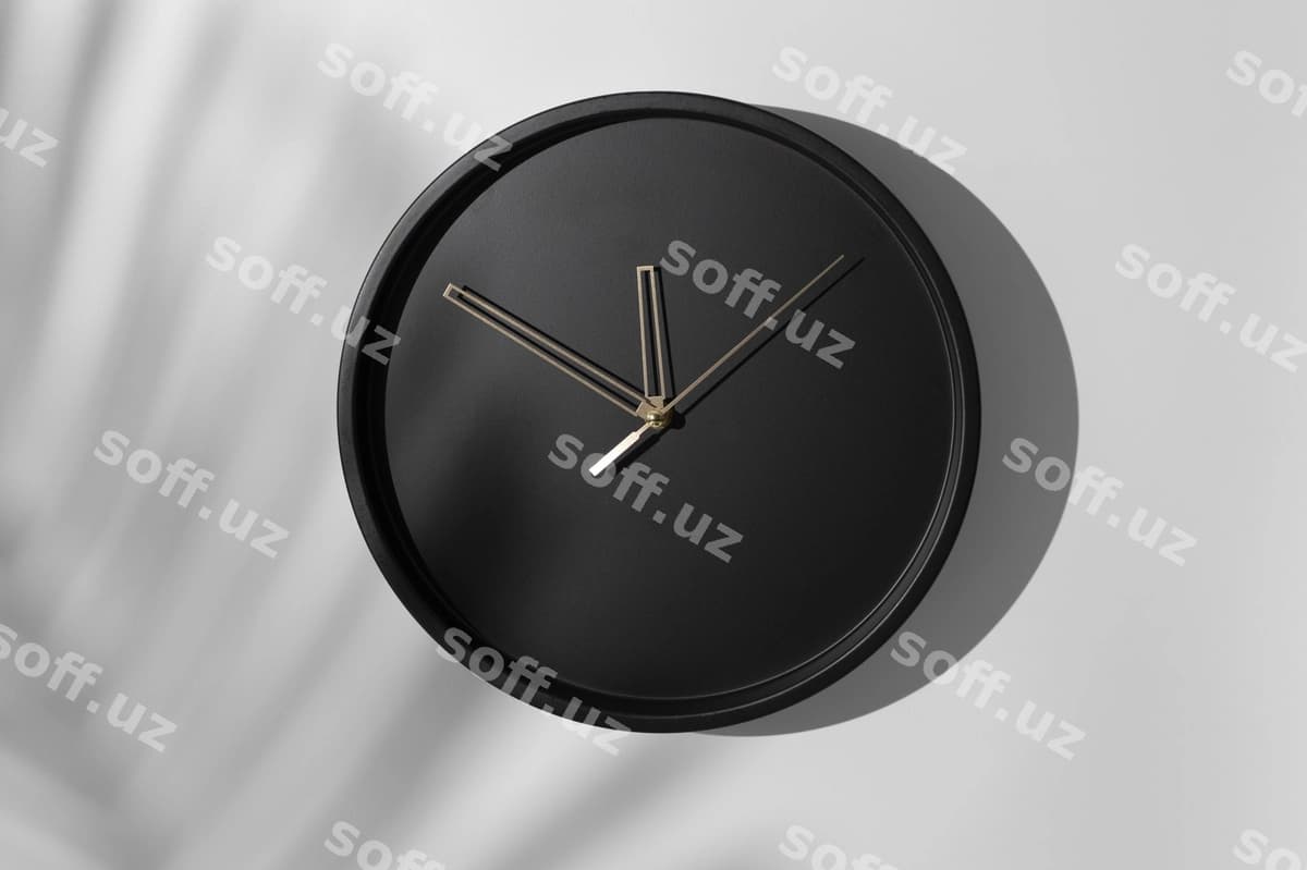 Devonachalar soat konstruktsiyasi shadow bilan | Wall clock mock up design with shadow