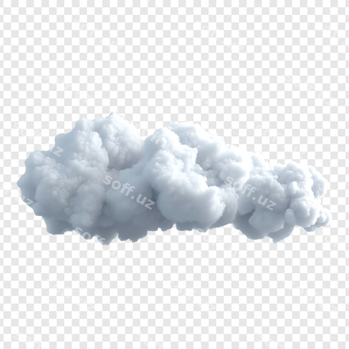 Oq bulutlar shaffof orqa fonda | White clouds transparent background