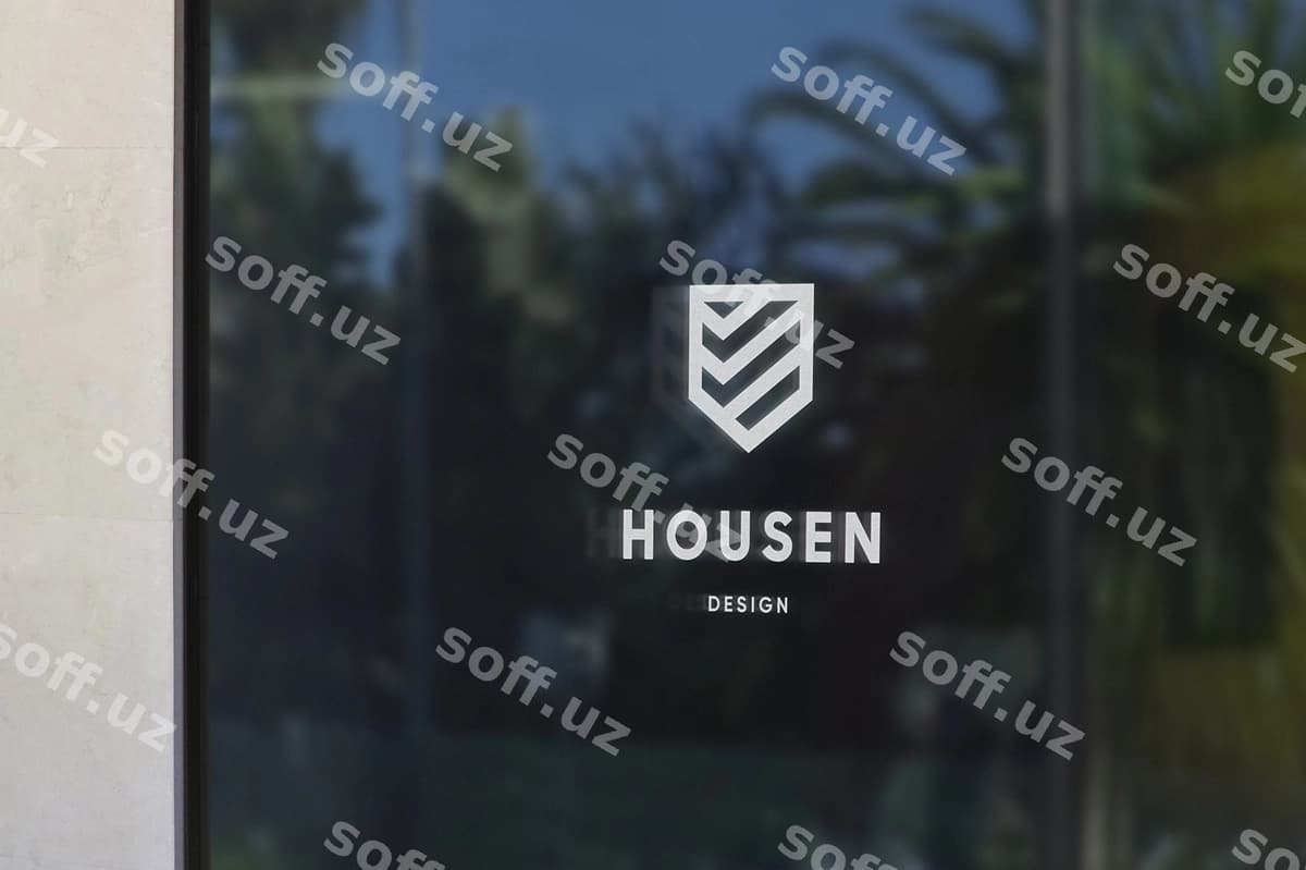 Oyna belgisı logotipi prototipi | Window sign logo mockup