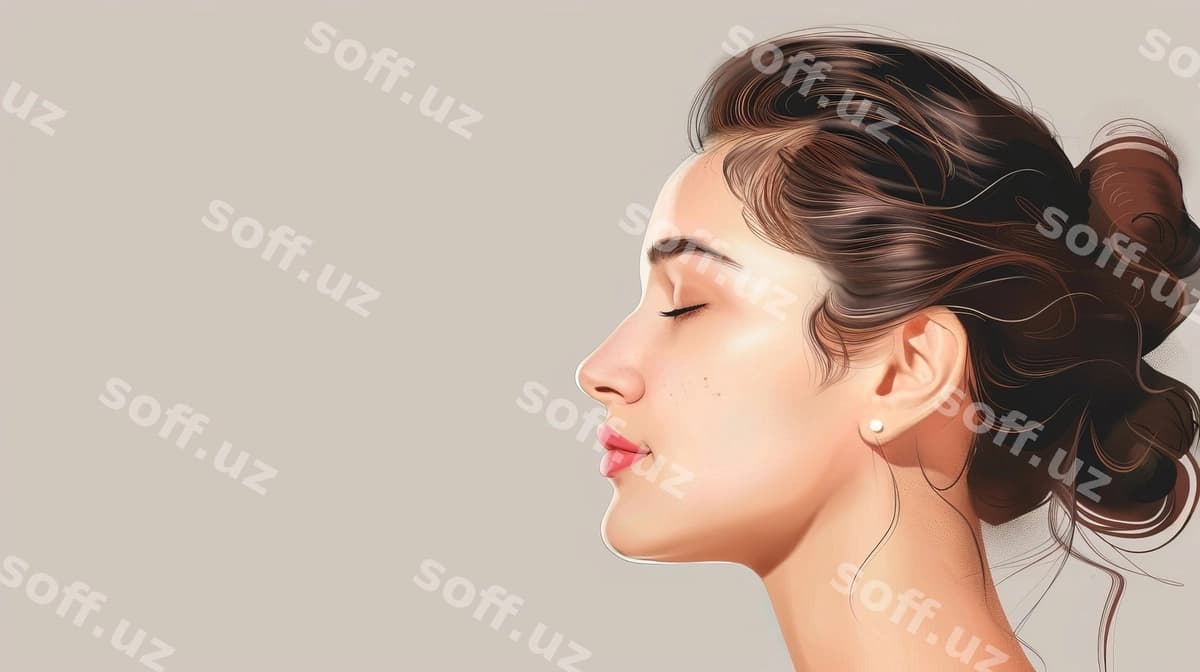 Yopiq ko'zlari bilan rasm chizadigan ayol | Woman with closed eyes painting