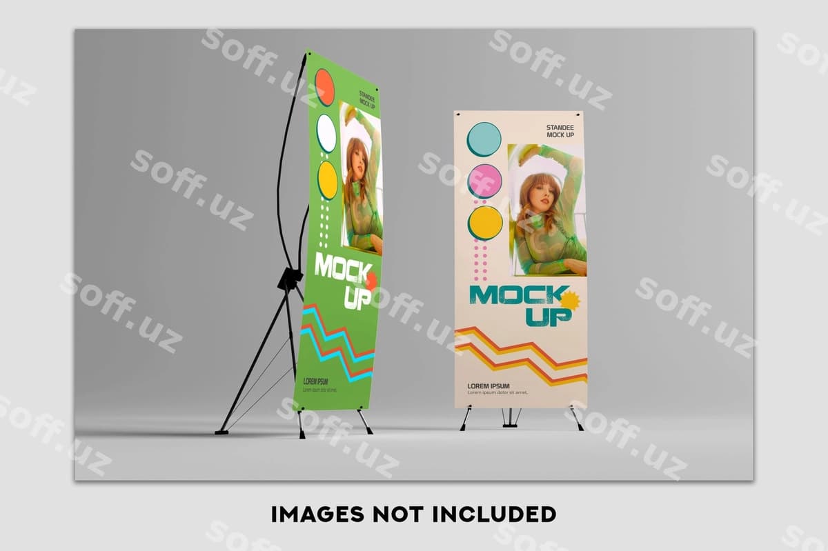 X stend maketi | X standee mockup