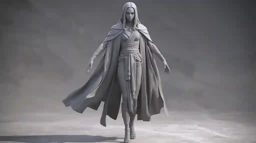 3D Elf Jangchisi — O'yinlar va Dizayn uchun tayyor personaj