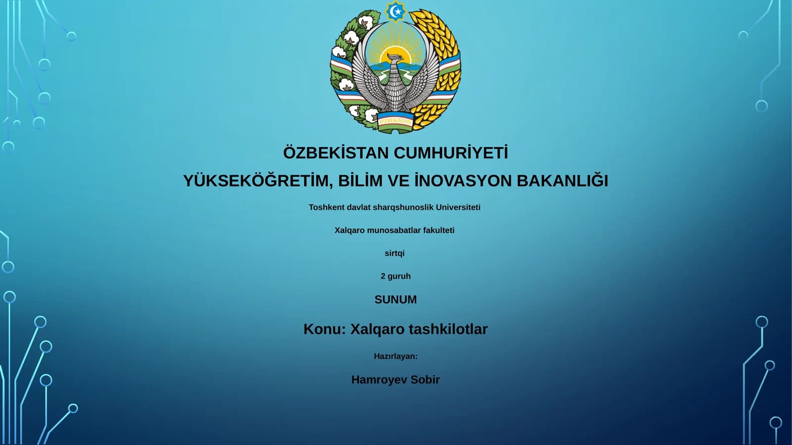 Xalqaro tashkilotlar