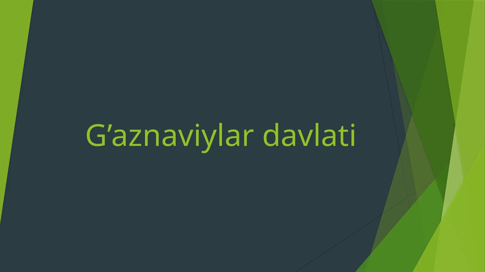 G’aznaviylar davlati