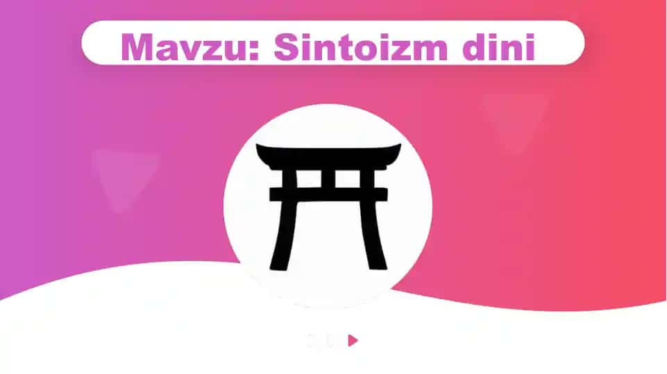 Sintoizm dinining vujudga kelishi