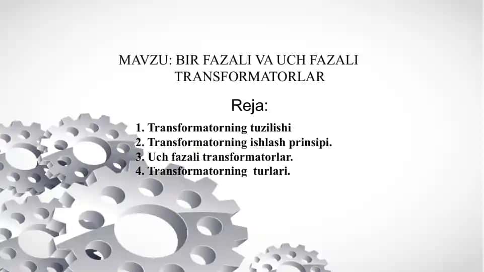 Transformatorlar